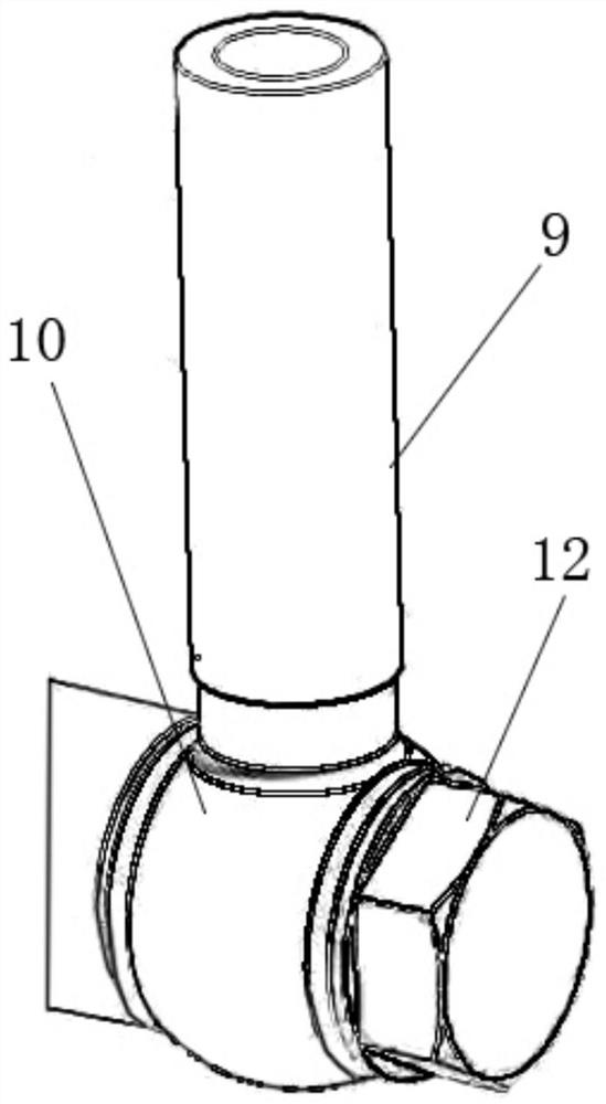 Spherical multi-way fluid joint structure