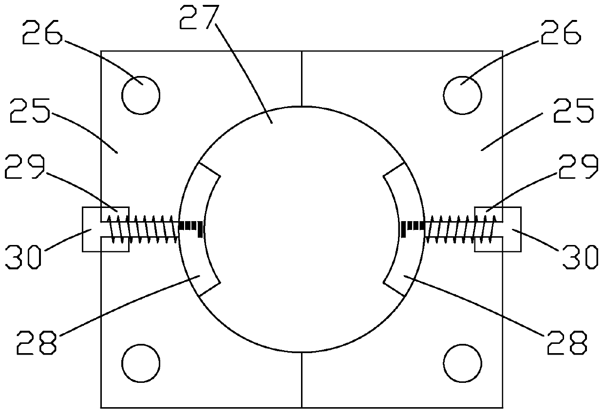 A device for monitoring and treating bottom mud at a river channel construction section and its construction method