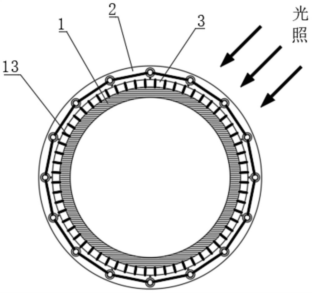 Outdoor cable based on phase-change thermal radiation reflection