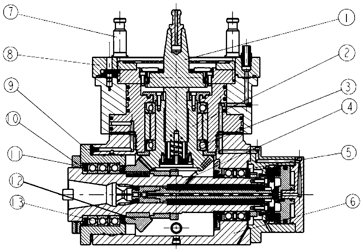 Automatic right-angle milling head device