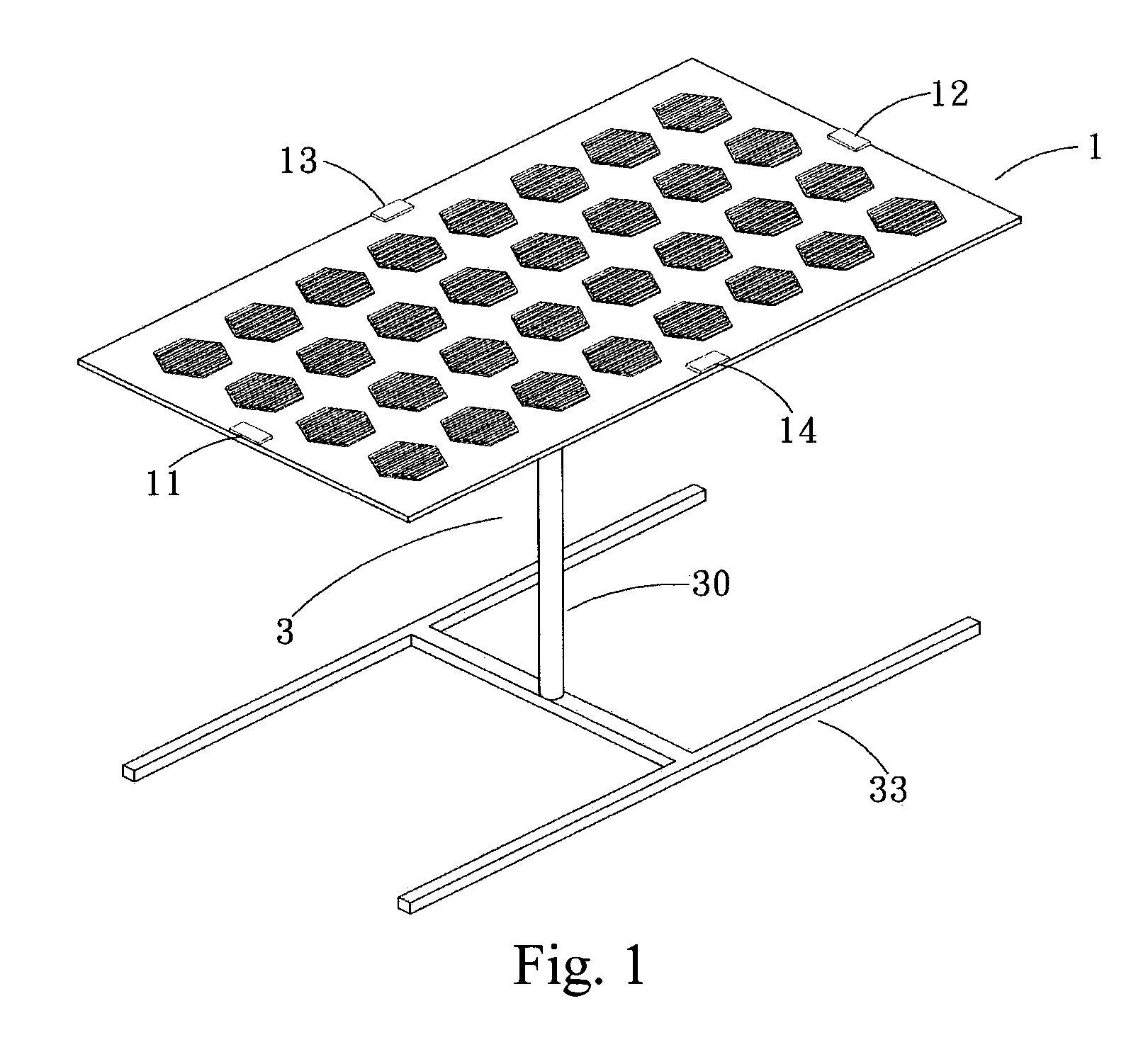 Solar energy absorption plate with angle adjusting assembly