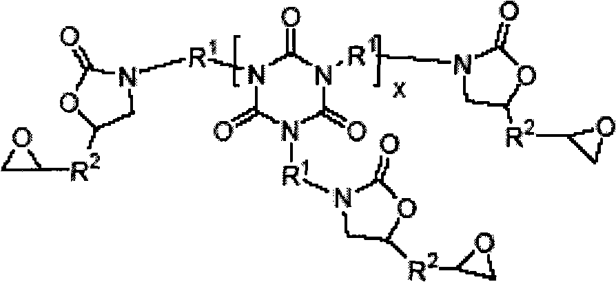 Epoxy resin composition containing isocyanurates for use in electrical laminates