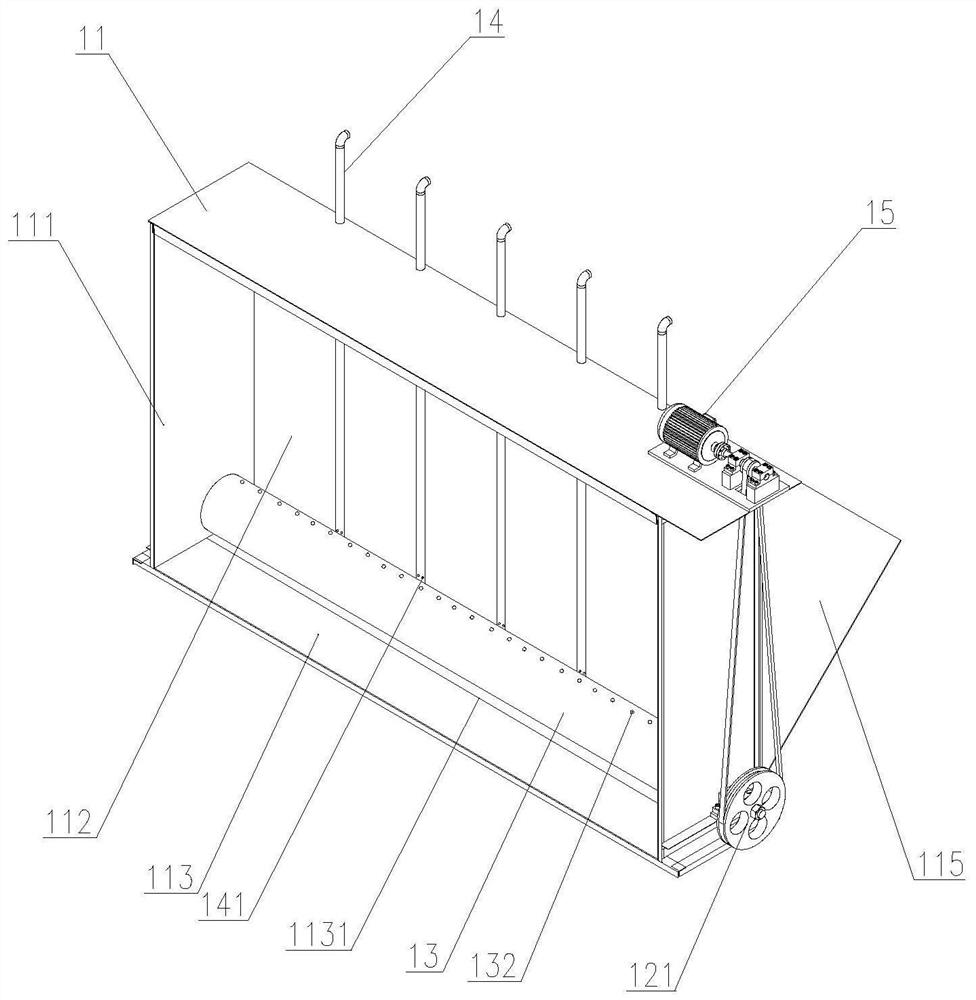 Water pushing oxygenation device and breeding tank thereof