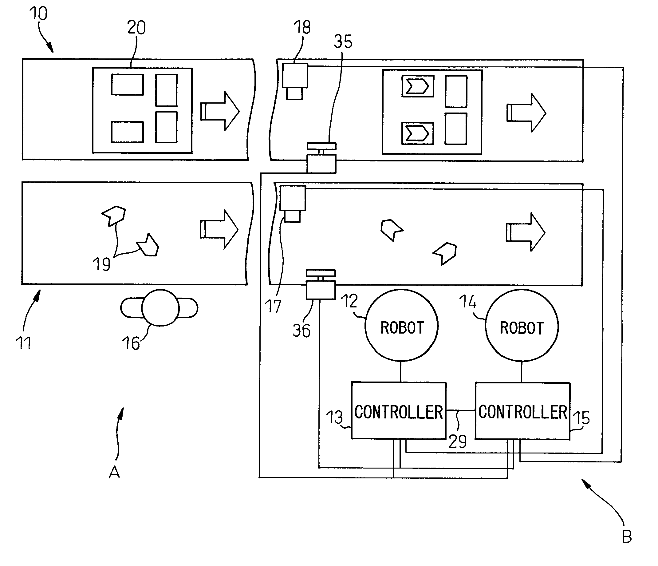 Article conveying robot system