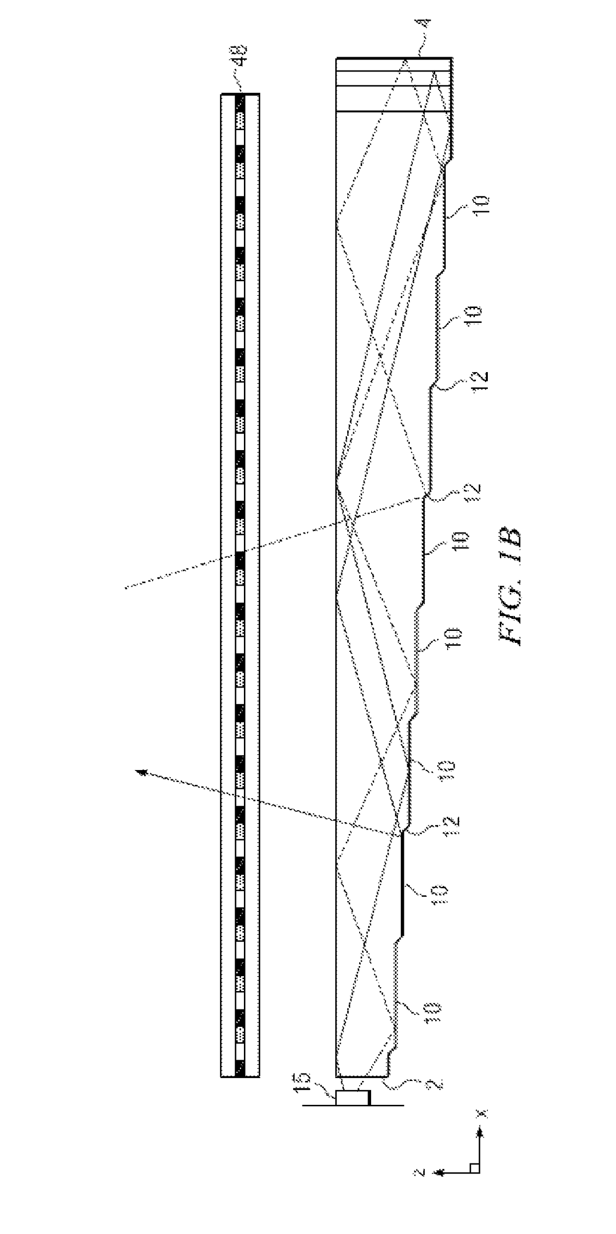 Directional backlight having a rear reflector