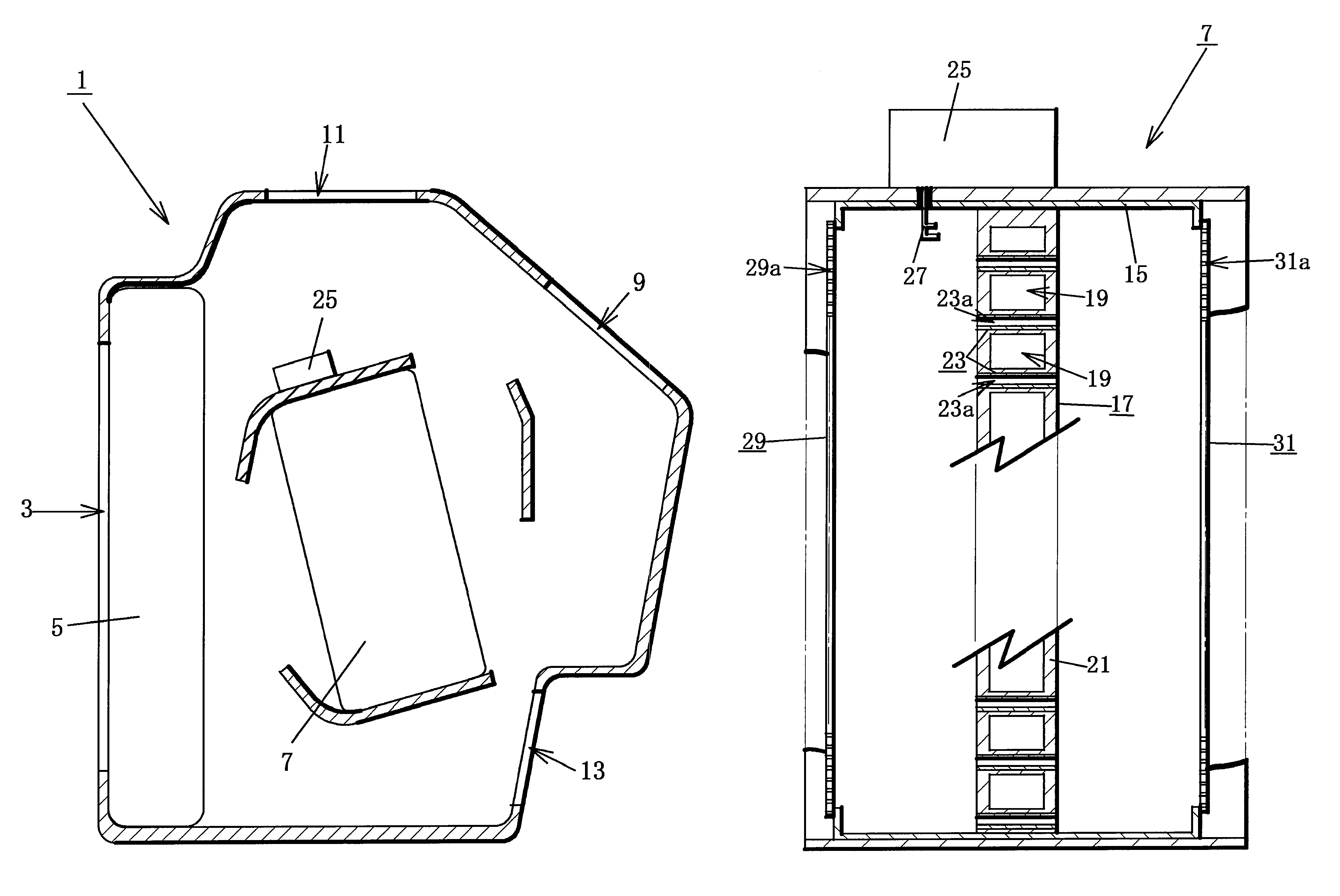 Heating unit of vehicle heating system