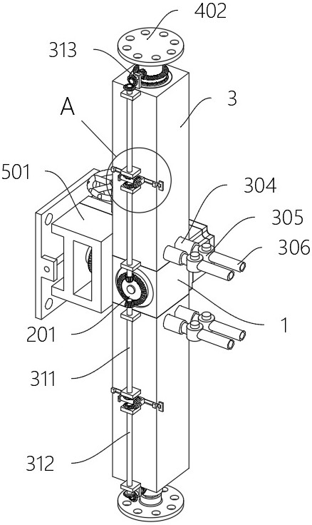 A telescopic rotary hydraulic cylinder for realizing rotary motion