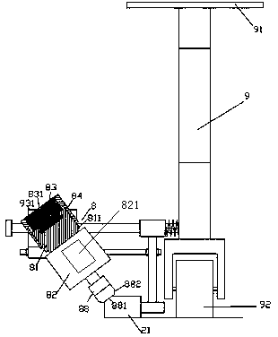 Adjustable speed garden road edge trimming device and using method thereof