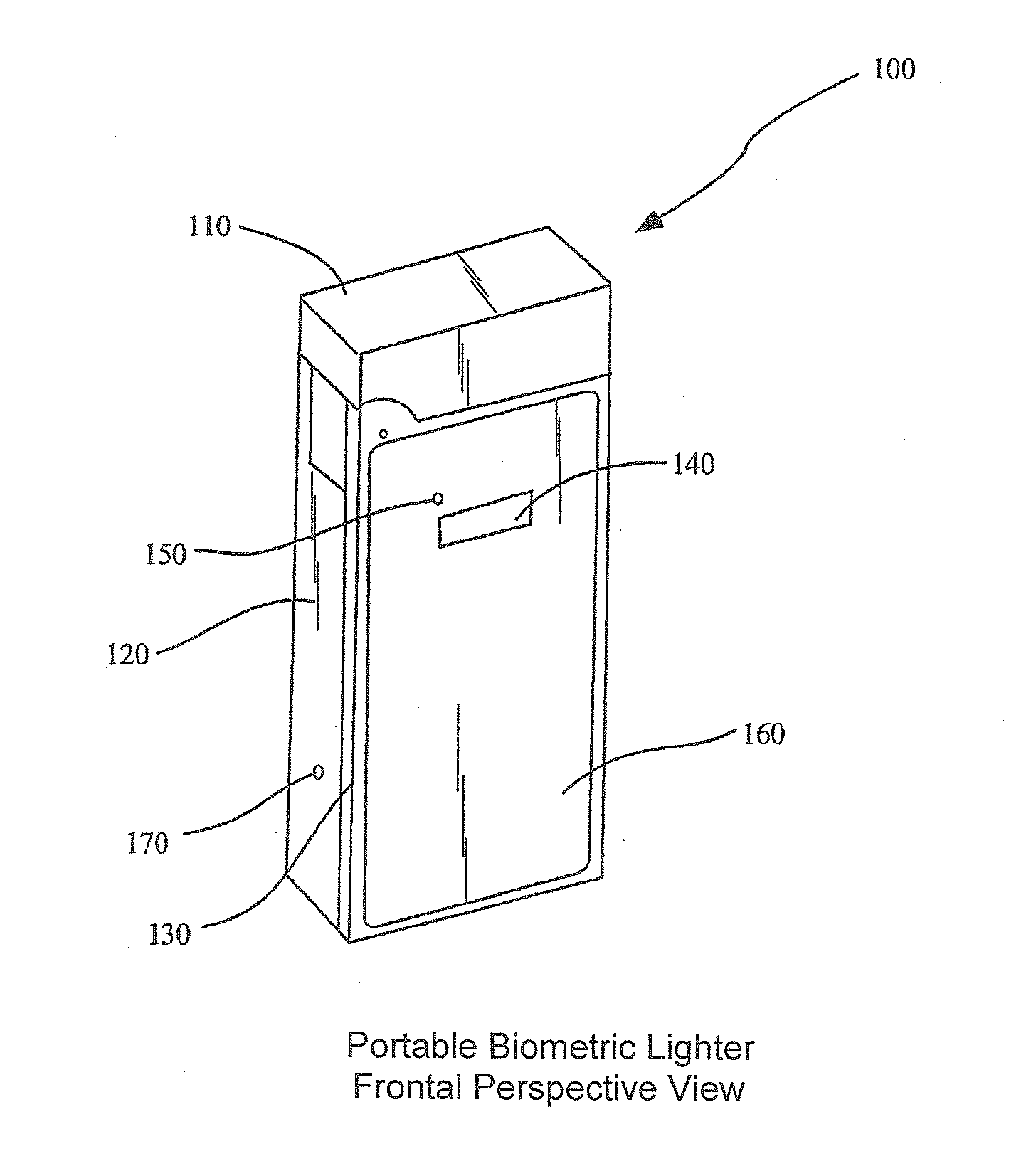 Portable biometric lighter