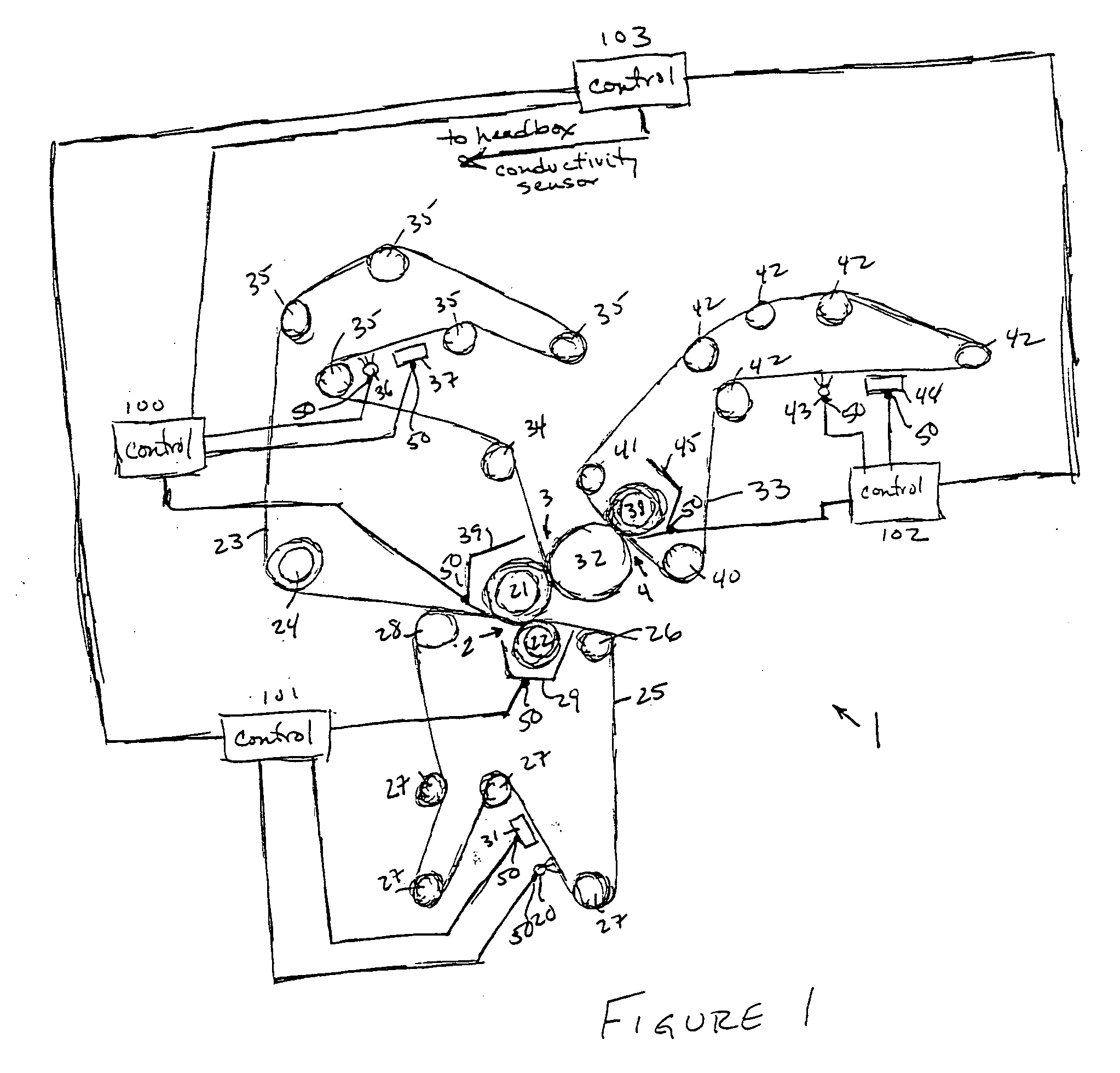 Process and apparatus for monitoring dewatering in a wet section of a paper machine