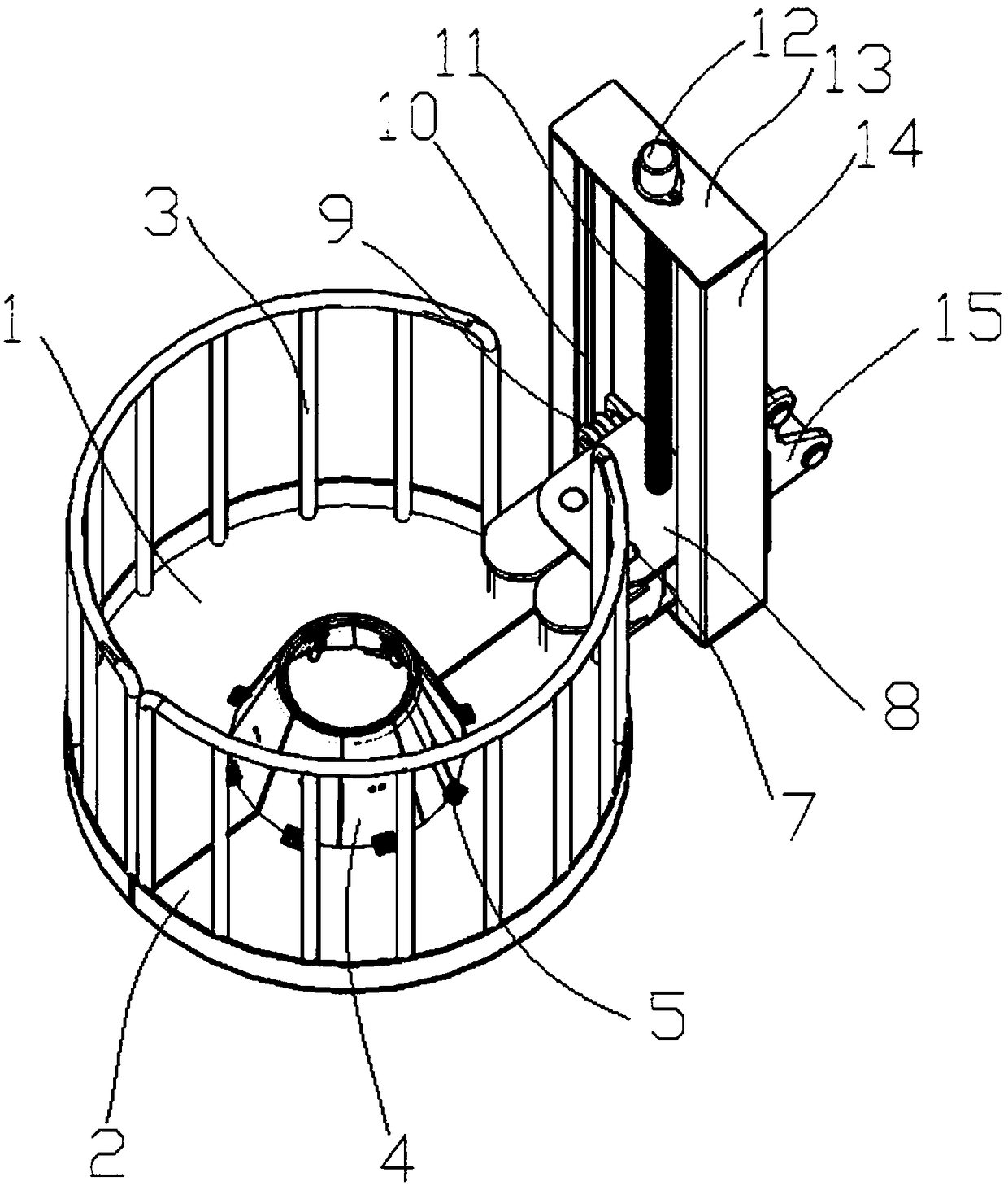 Palm berry fruit picking platform