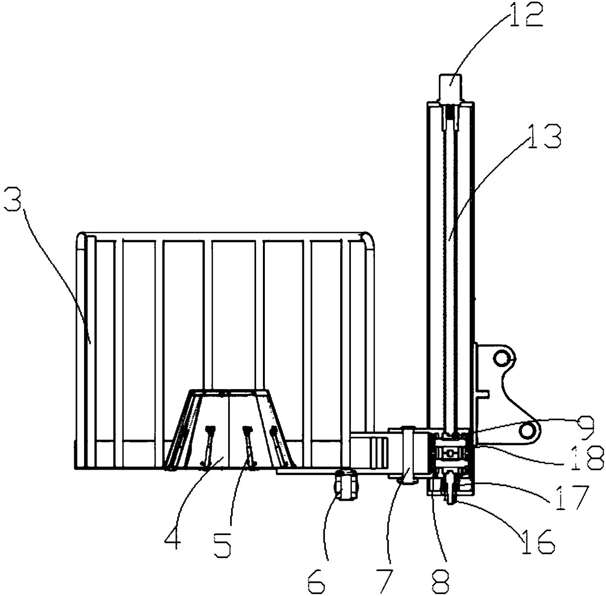 Palm berry fruit picking platform