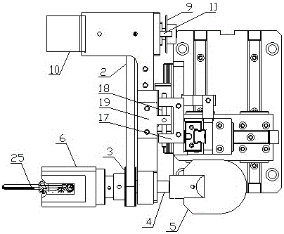 Key gear angle detection device and method