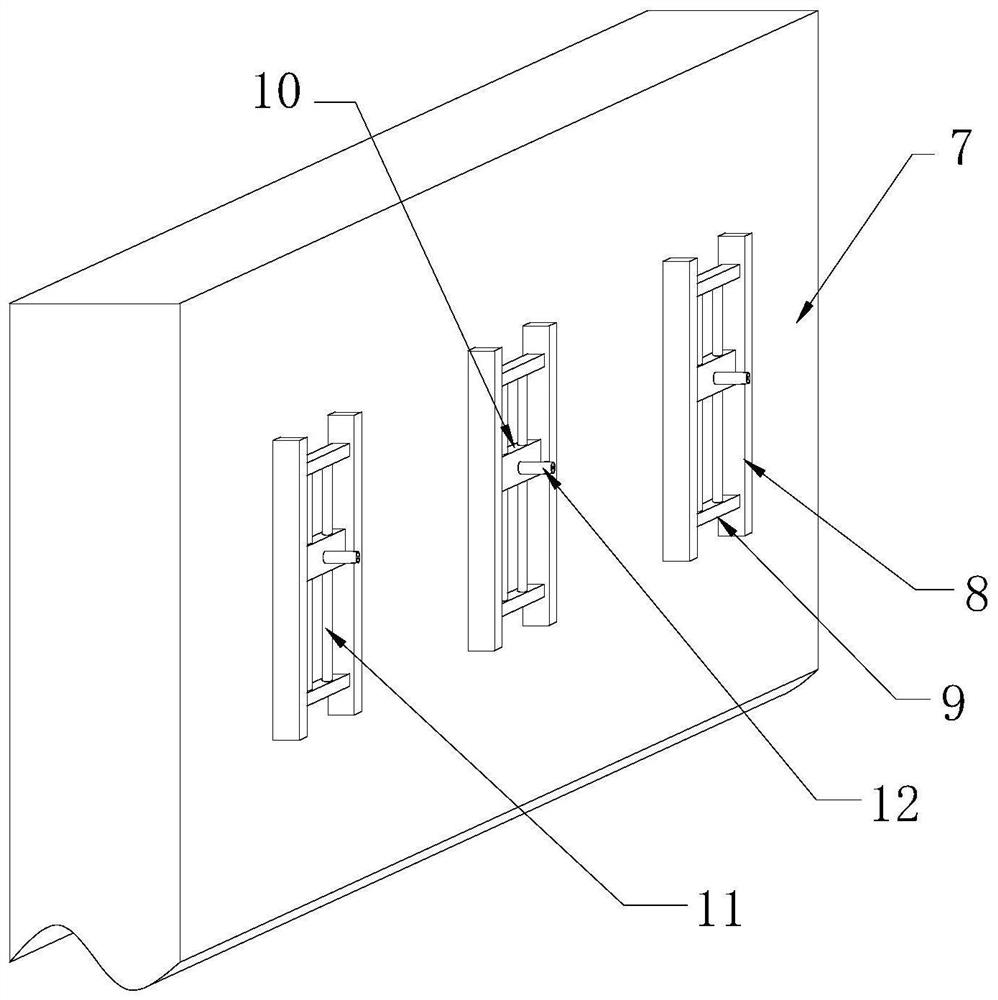 Inverted-T-shaped dock gate external anti-freezing detection device