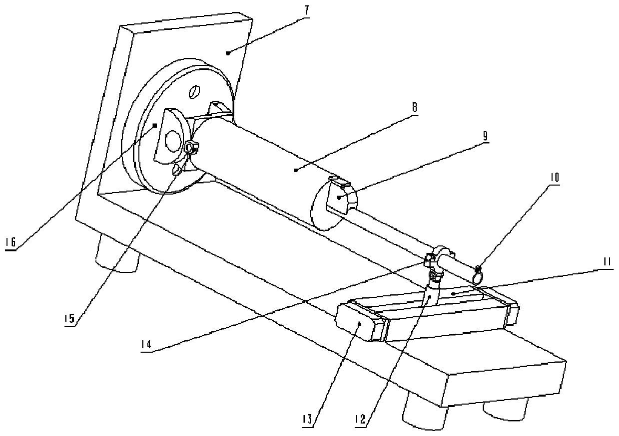 Experimental device for service reliability of composite blades under shock, vibration and high temperature excitation