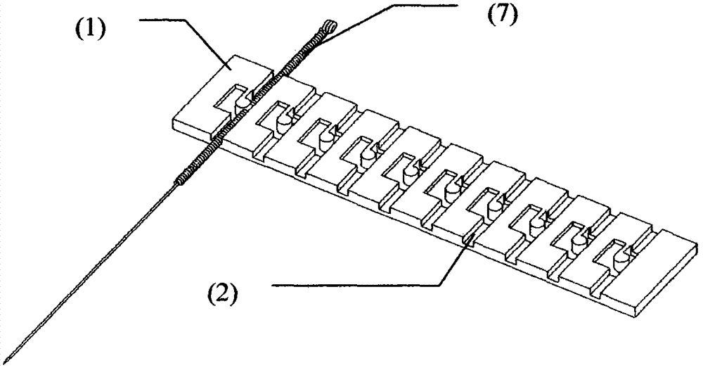 Acupuncture needle point pressing type clamp and use method