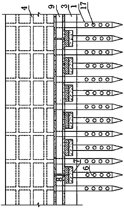 Unfavorable geological body crossing tunnel casing bridge underground structure and construction method thereof