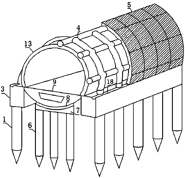 Unfavorable geological body crossing tunnel casing bridge underground structure and construction method thereof