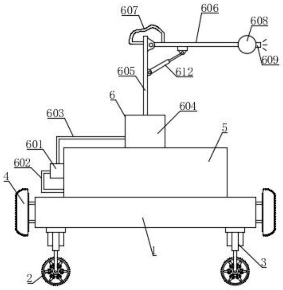 Orchard pesticide spraying robot with anti-bumping moving mechanism