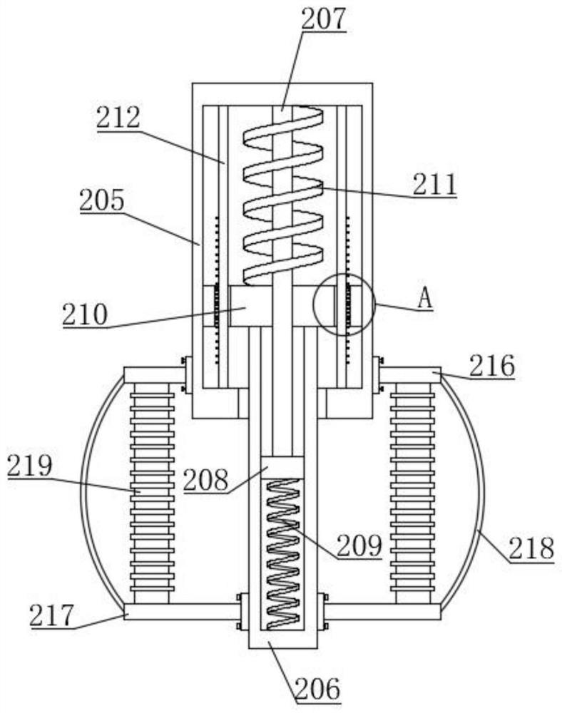 Orchard pesticide spraying robot with anti-bumping moving mechanism