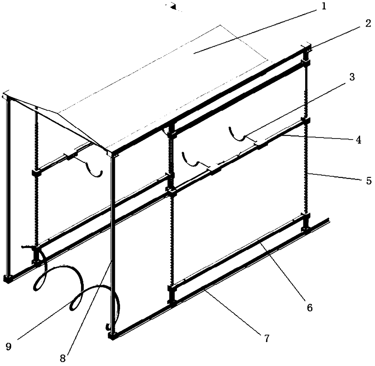 Double-layer parking device for bicycles