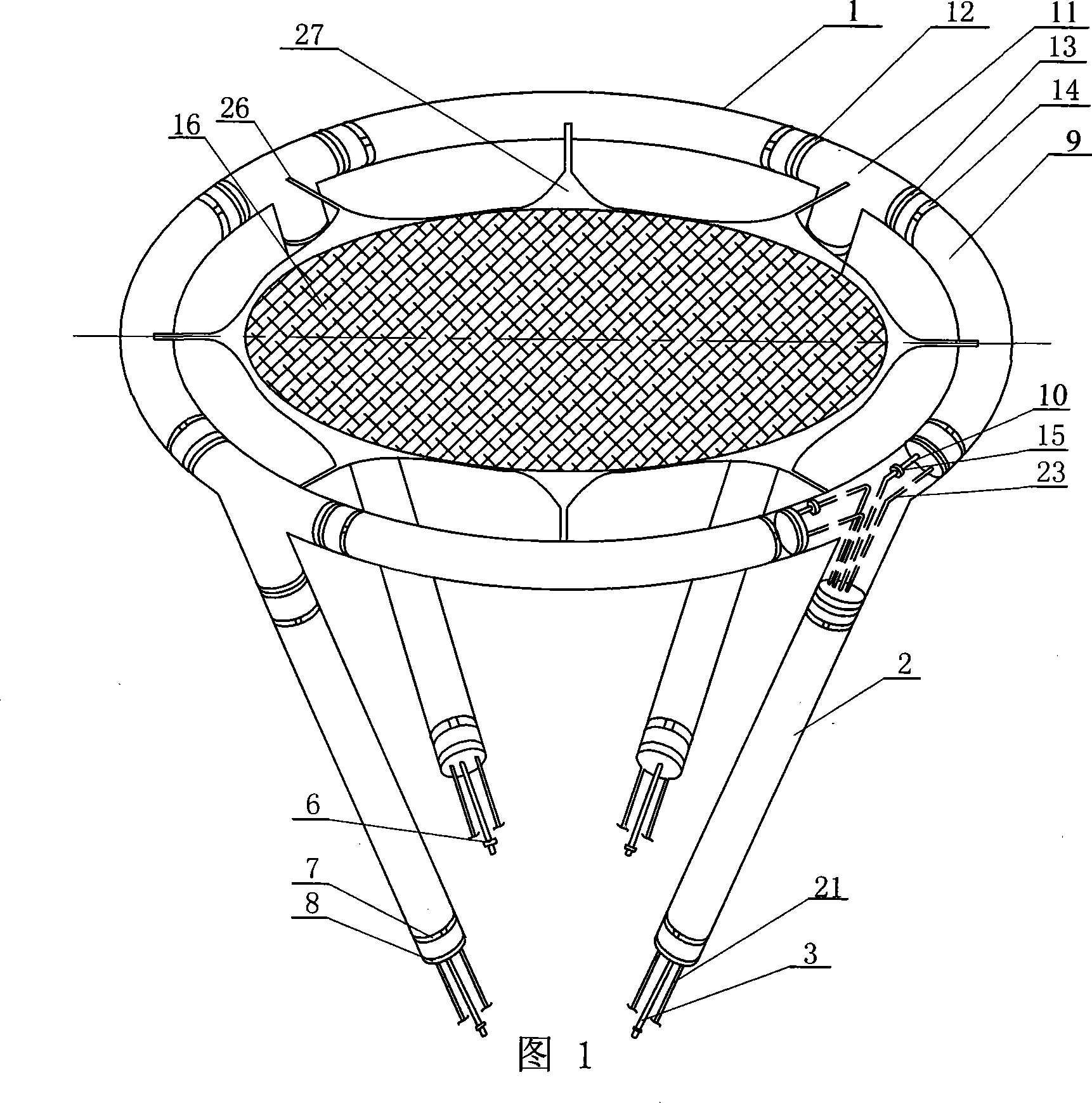 Multi-layer cavity type inflating expansion protection mechanism