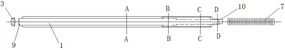 Self-retraction puncture core