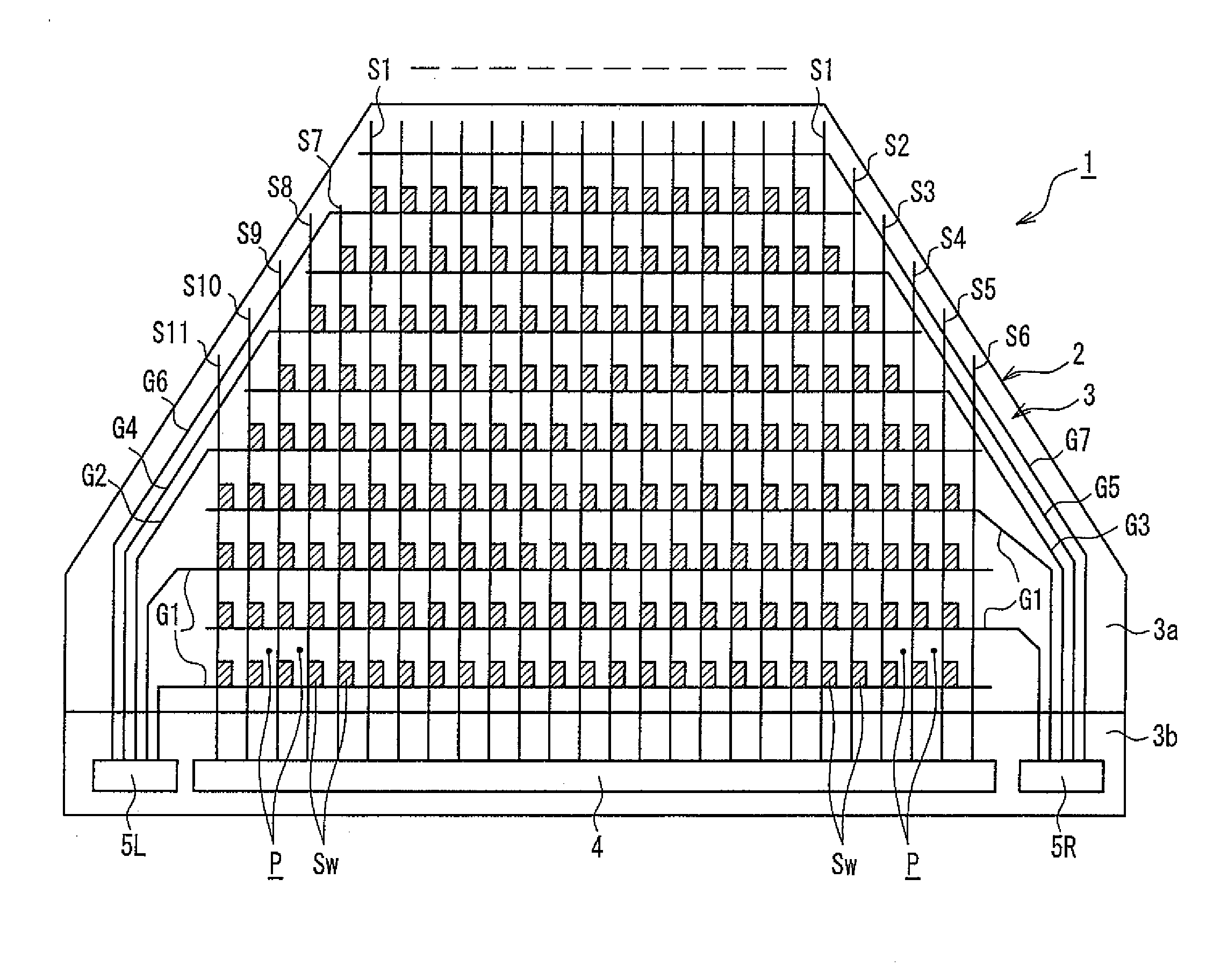 Active matrix substrate, display panel and display device