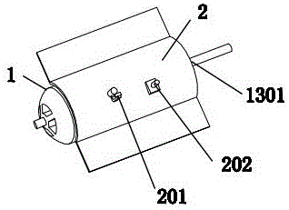 Pull-out type negative pressure medical sponge stirring and scraping device