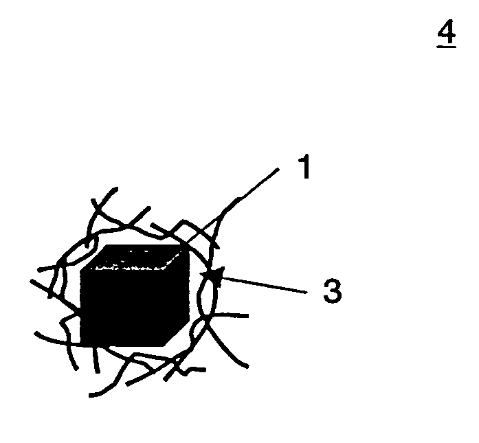 Crystalline superfine particles, complex material, method of manufacturing crystalline superfine particles, inverted micelles, inverted micelles enveloping precursor superfine particles, inverted micelles enveloping crystalline superfine particles, and precursor superfine particles