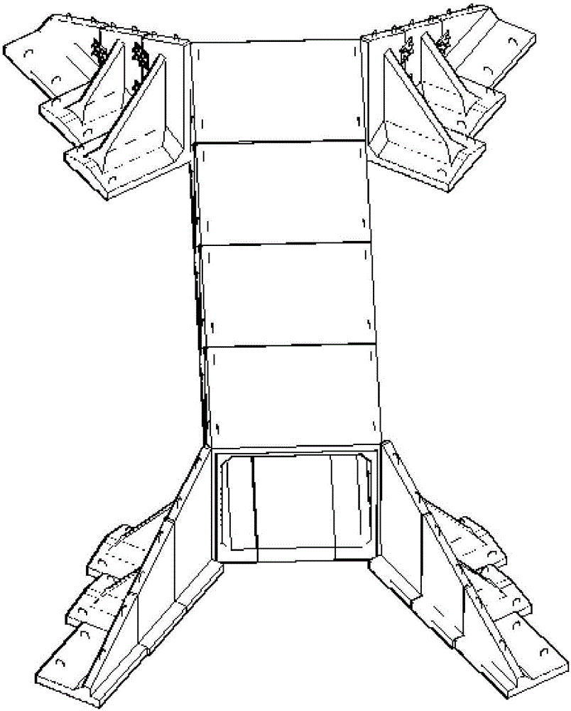 Assembly-type reinforced concrete splay wall-type inlet and outlet of culvert and construction method