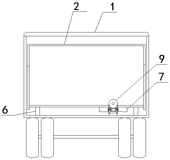 Double-cylinder double-push self-unloading truck compartment