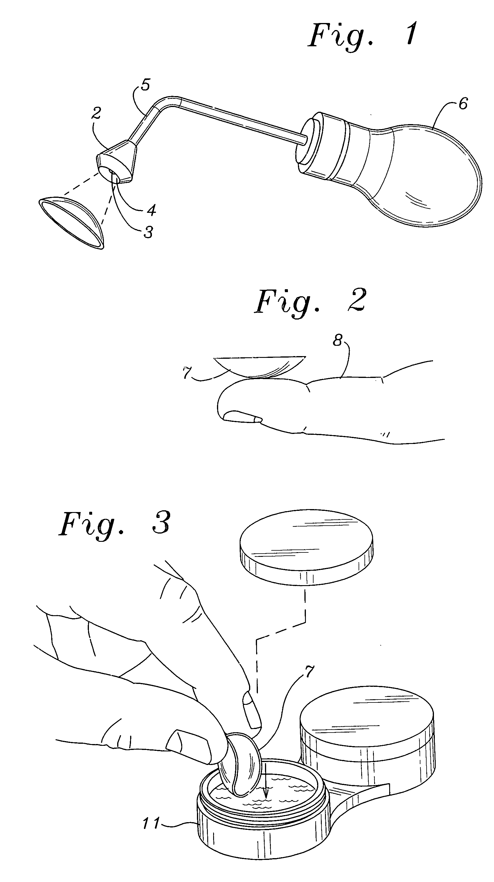 Contact lens rinsing and placement process