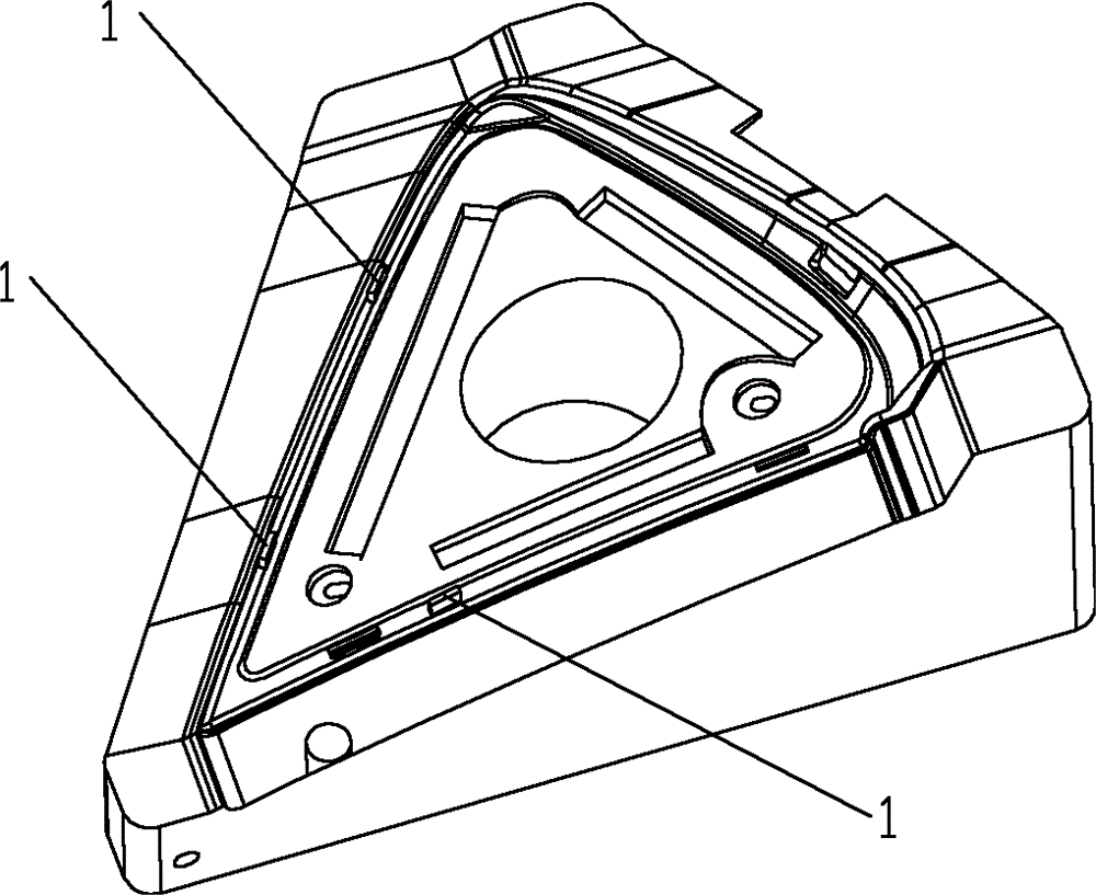 Flexible positioning device for automobile glass in die