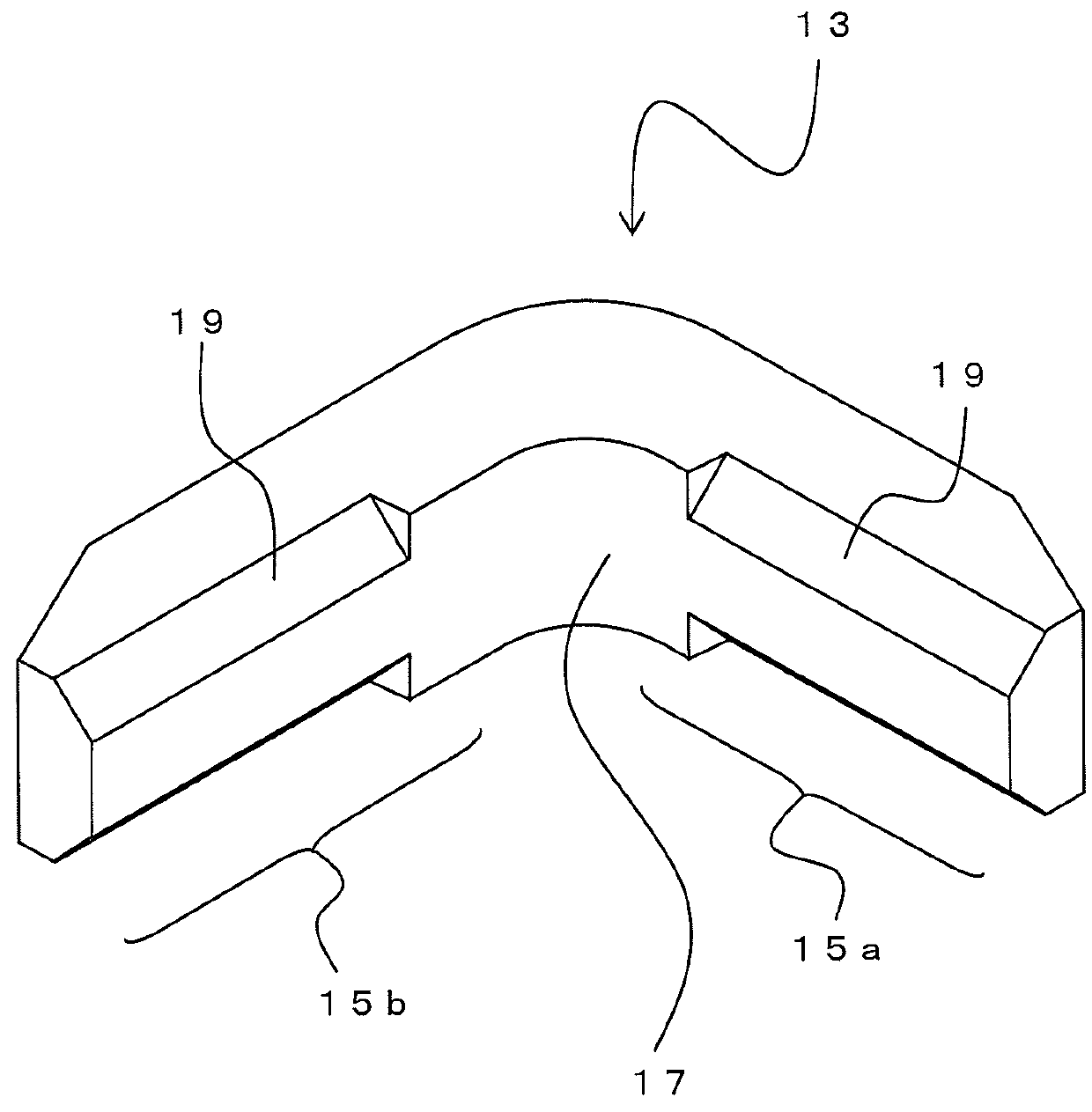 Connection structure of column and beam, and reinforcing member