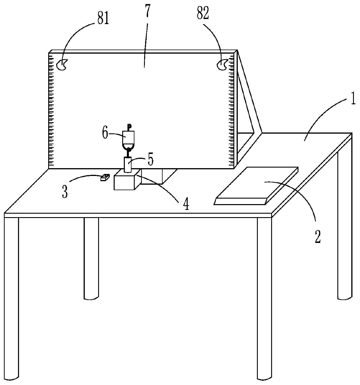 Knitting process finished product suspension durability testing device and method