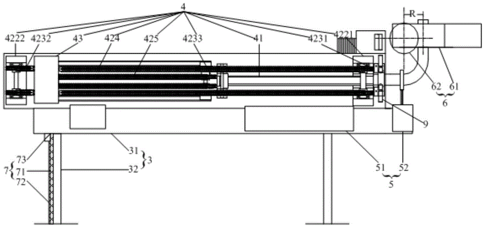 Induction heating pipe bending machine