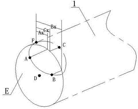 Method for positioning intersecting mouth space of pipe truss secondary rod