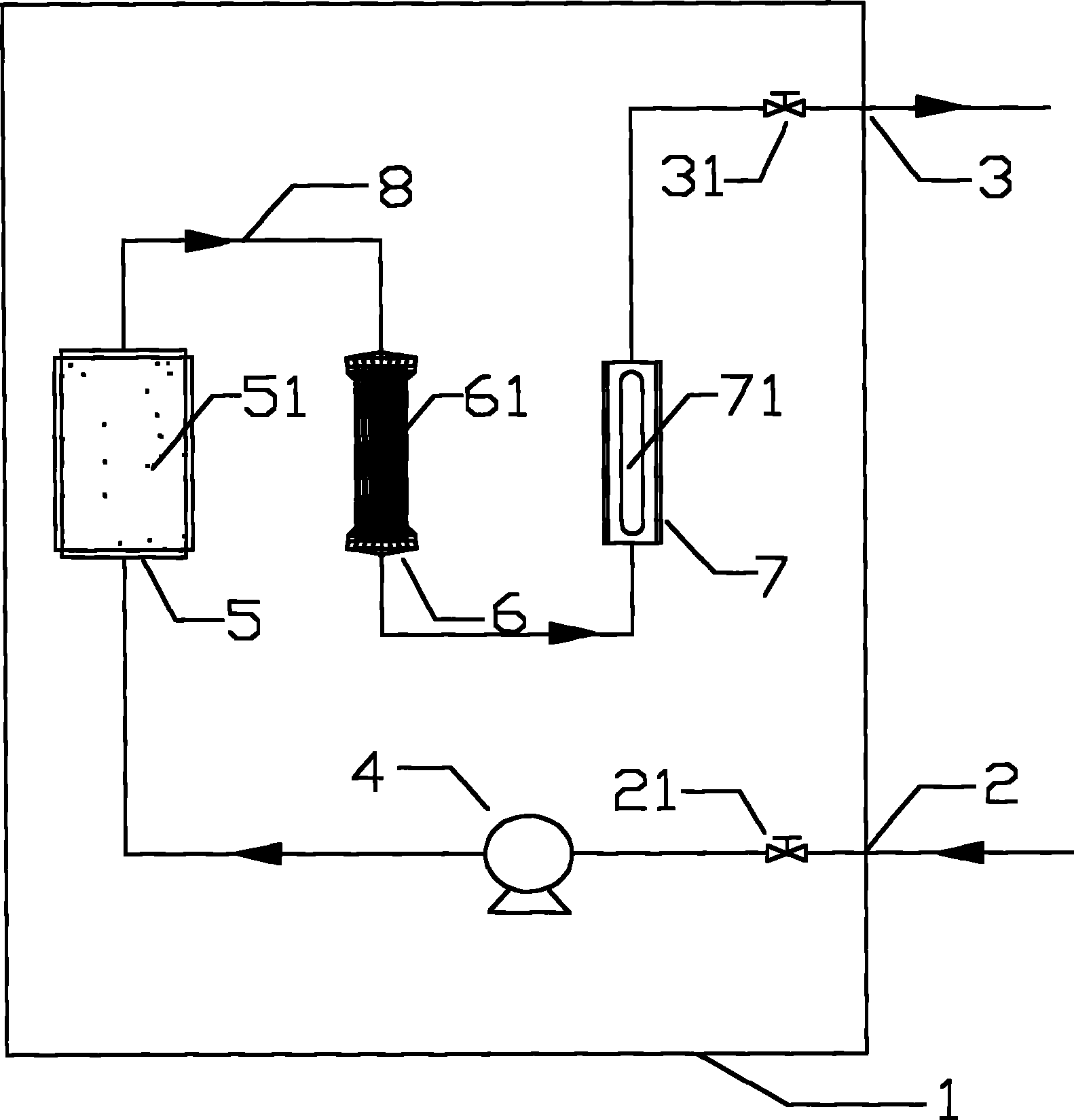 Direct drinking water purifying method and device