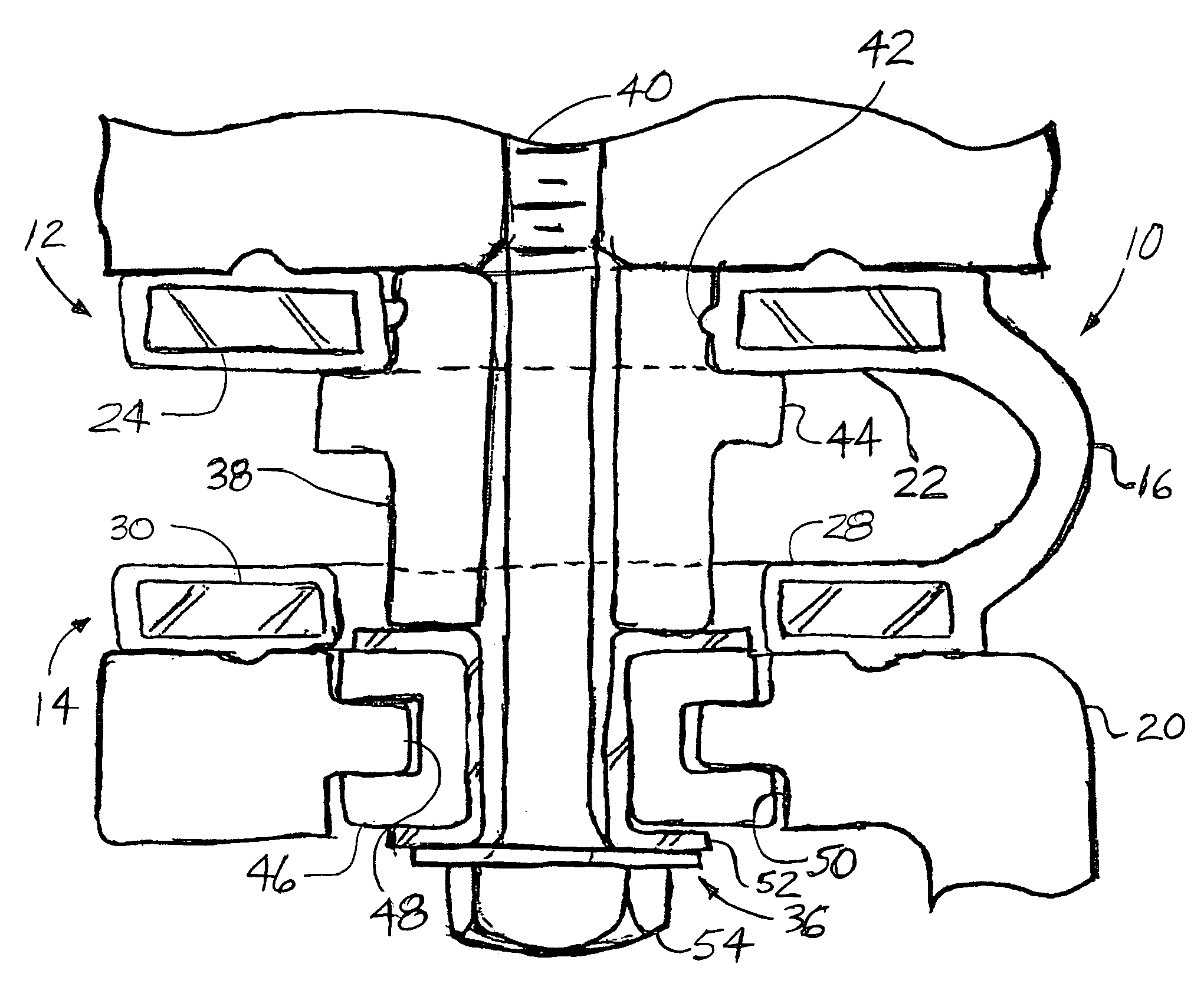 Vibrationally decoupling gasket