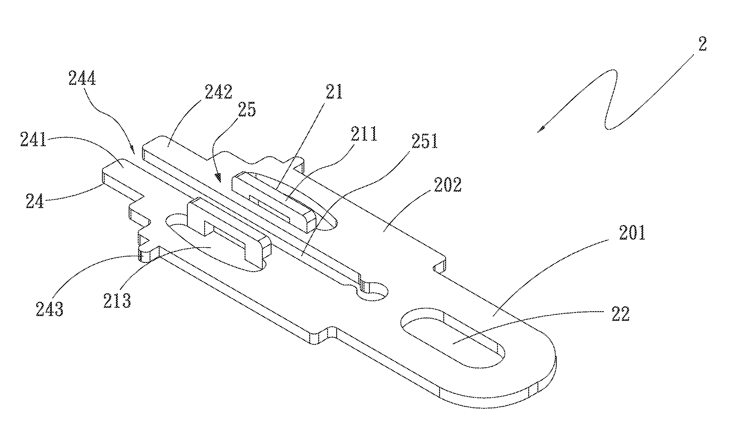 Fastening structure for thermal module