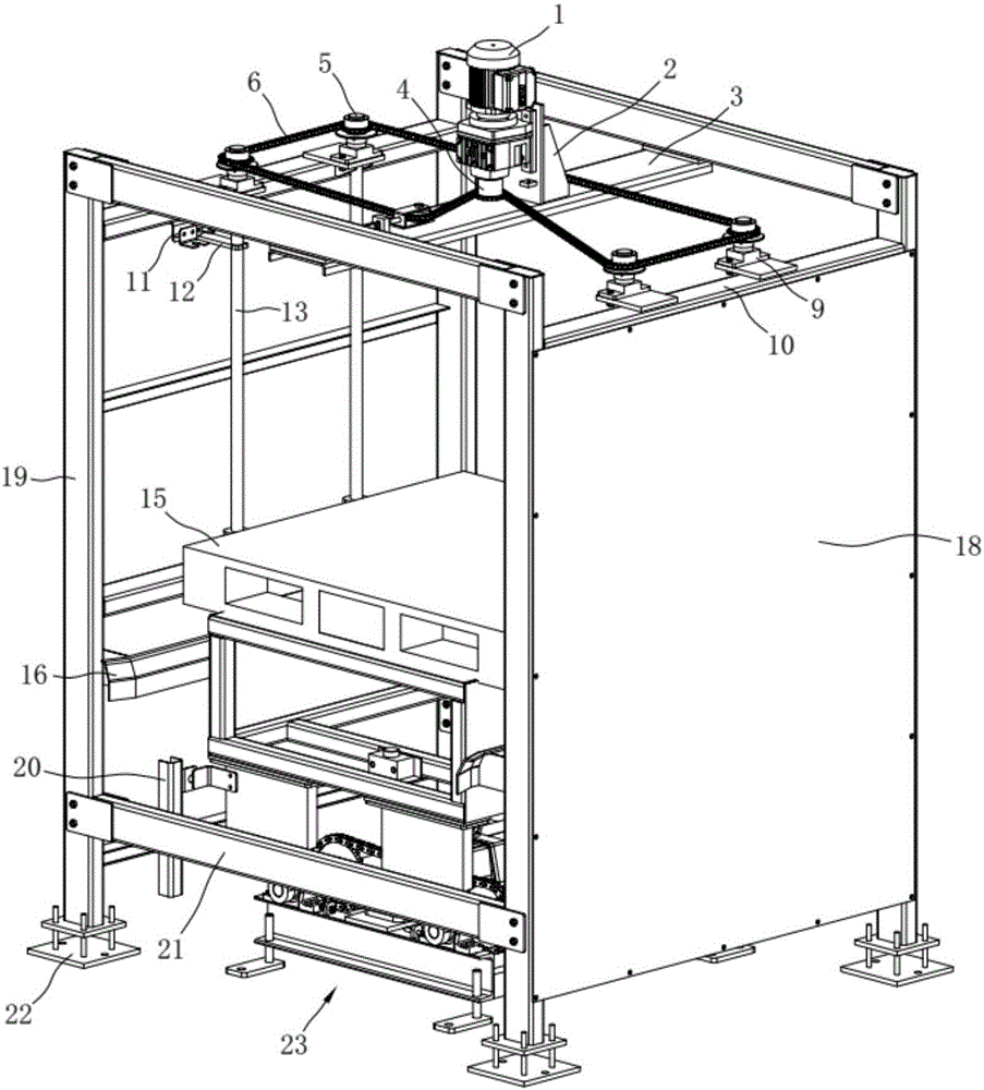 Pallet stacking and separating mechanism