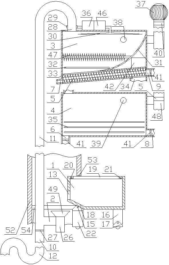 Domestic rubbish treatment system