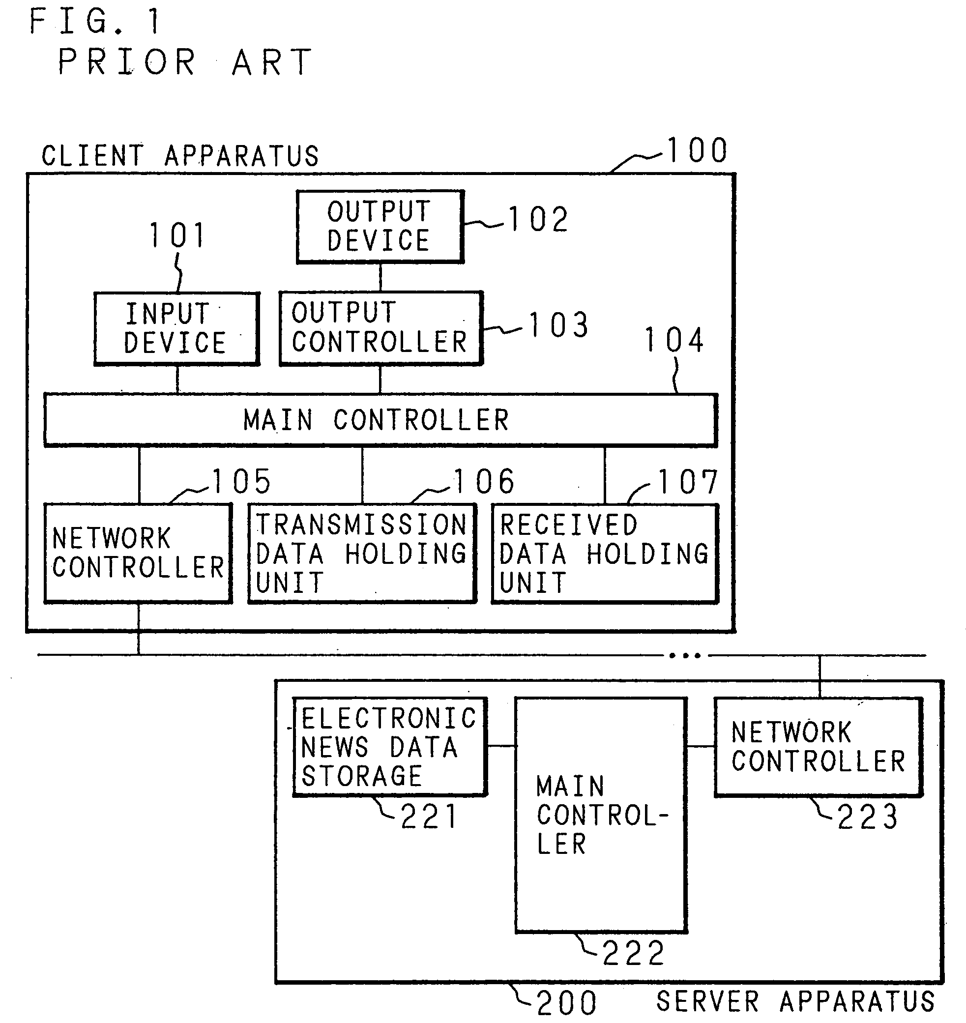 Electronic news system and recording medium to be used therefor