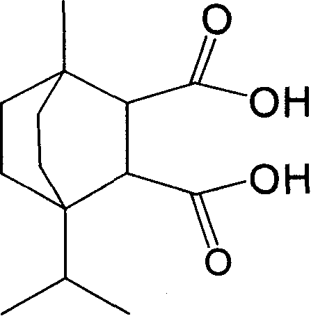 Use of 1-methyl-4-isopropyl-bicyclo[2,2,2] octane-2,3-dicarboxylic acid