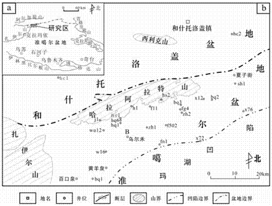 Determination method and structural model of source rocks in complex piedmont effective source rocks