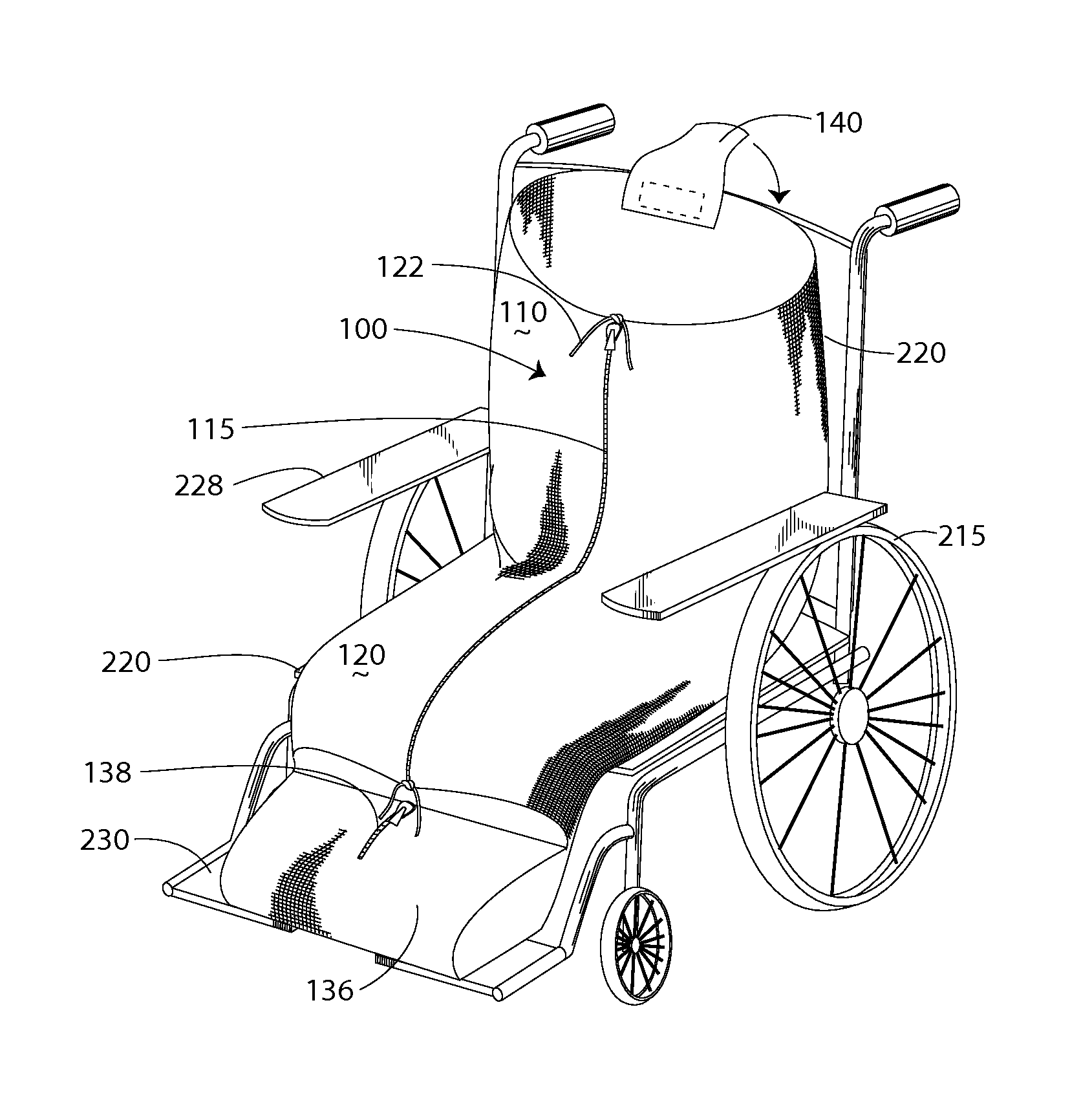 Chair blanket, and method for covering chair occupant