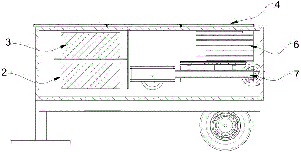 Removable off-grid vehicle-mounted or pull type photovoltaic power generation power supply system