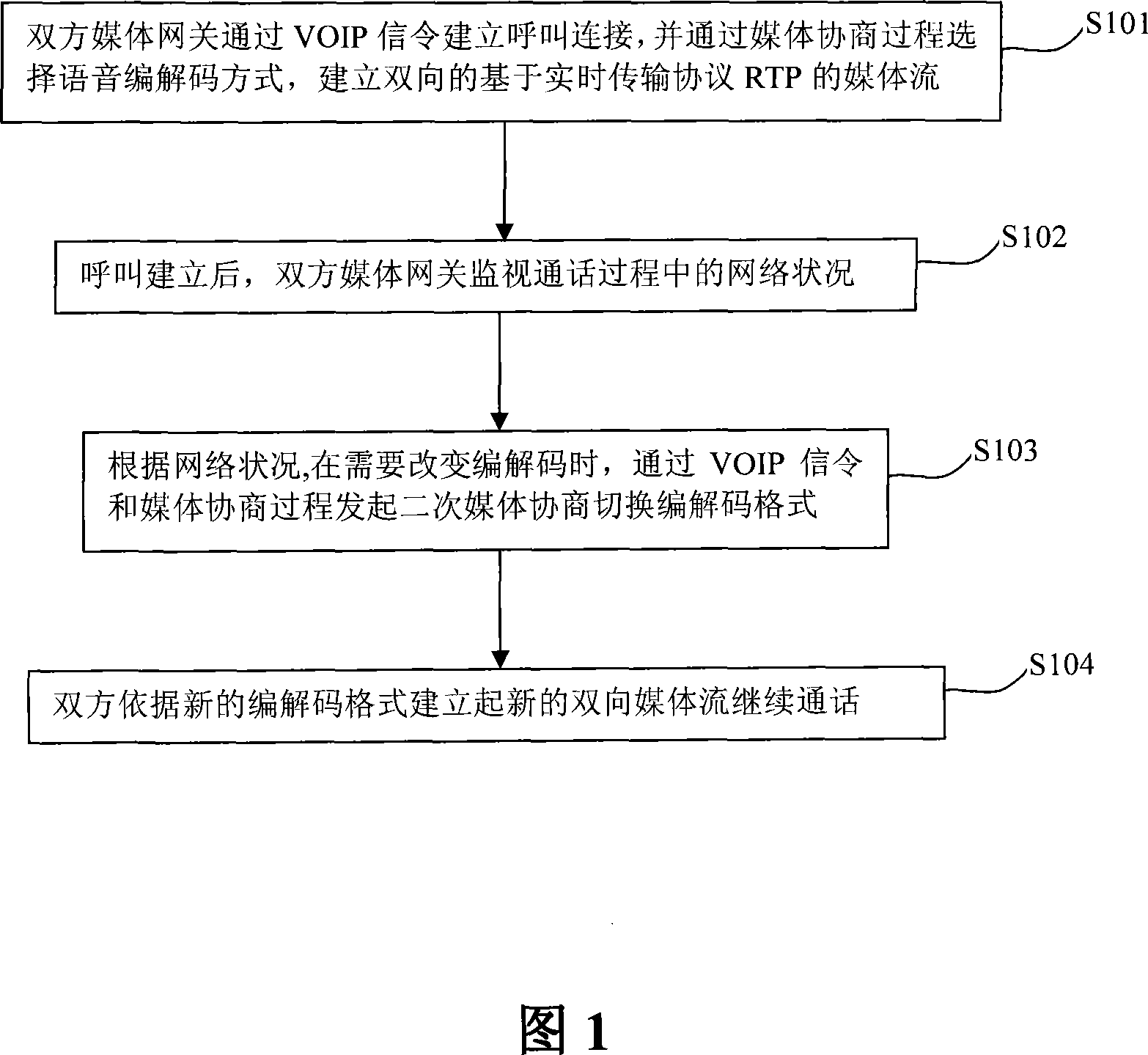 System, apparatus and method of media negotiation in network telephone call