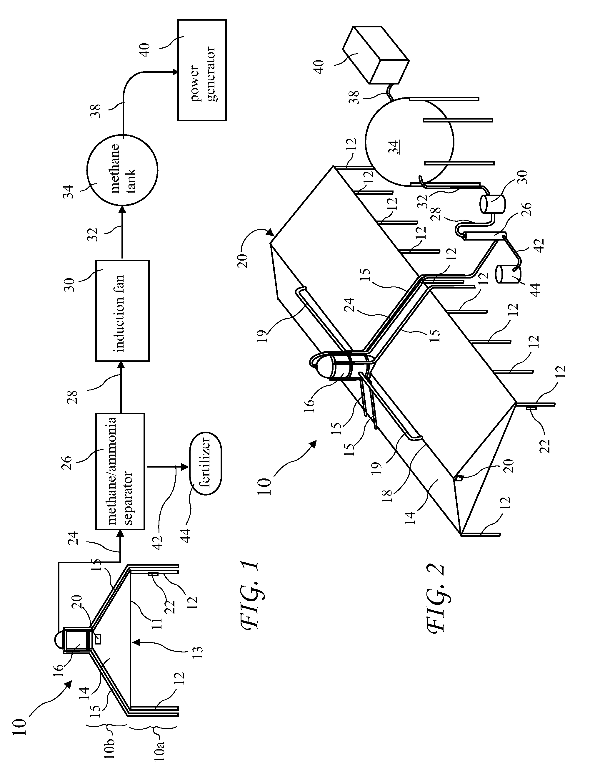 Advanced methane and ammonia recovery system